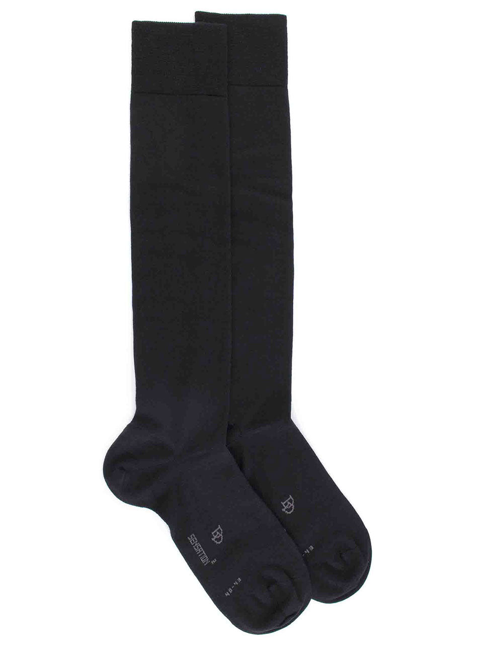 Doré Doré Men's Wool And Cotton Jersey Knit Knee-High Socks