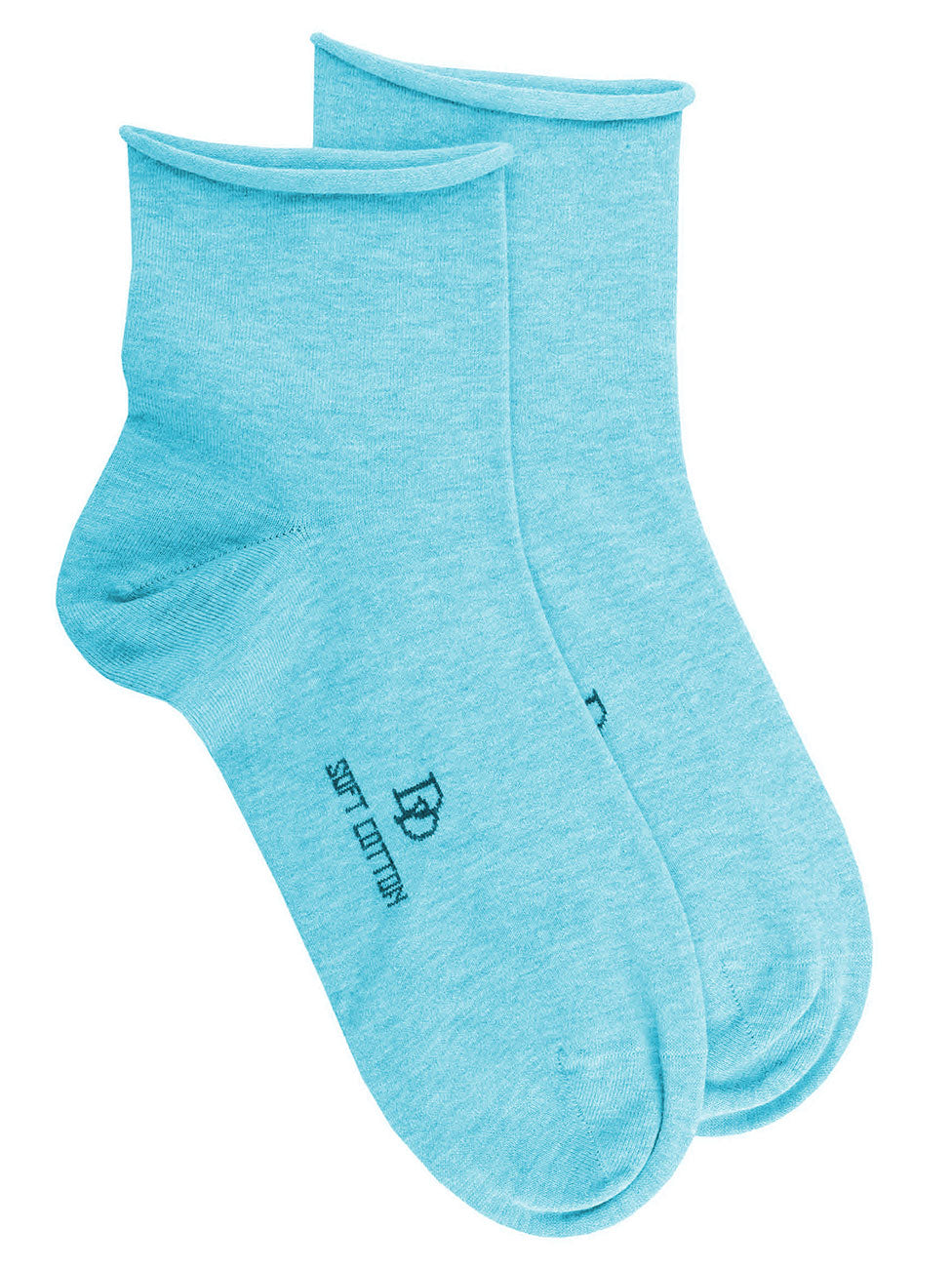 Doré Doré Jersey Knit Ankle Socks With Roll-Top