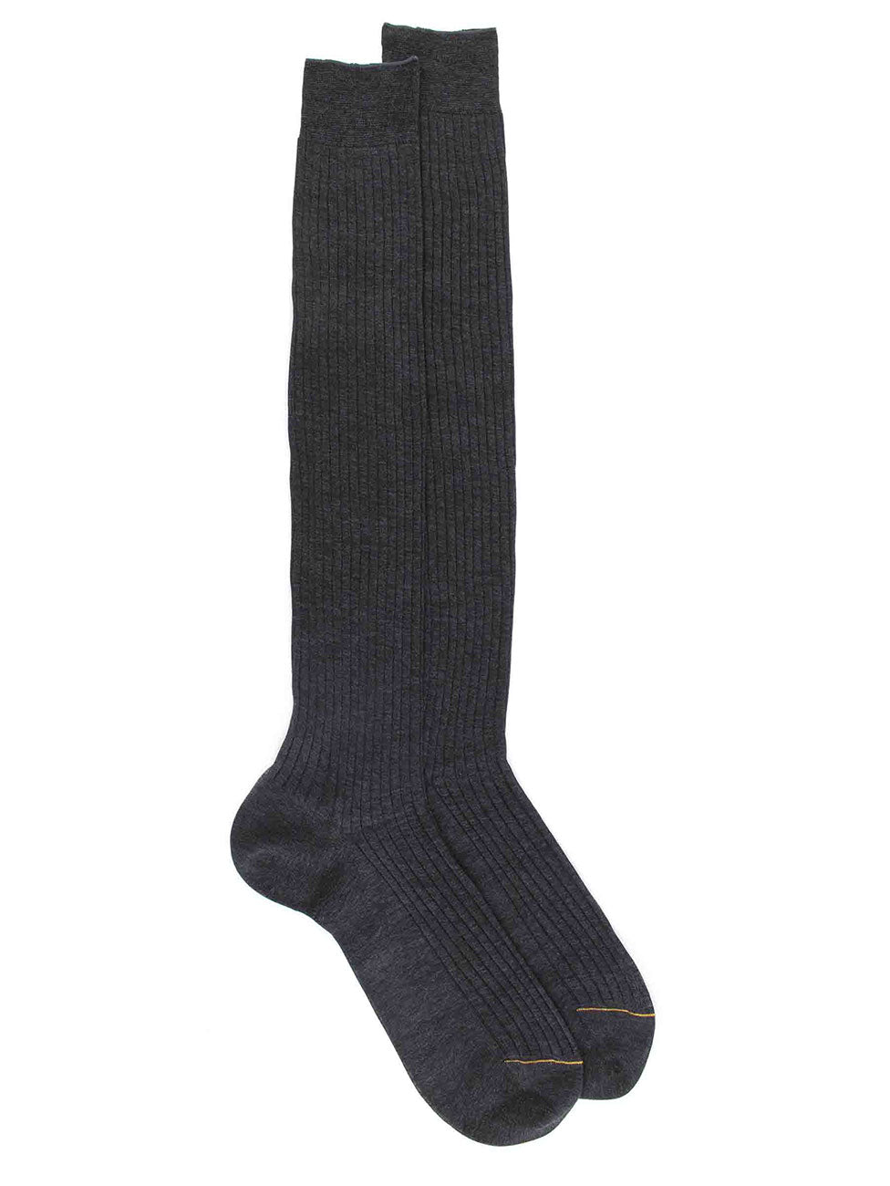 Doré Doré Ribbed Knee-High Socks In Mercerized Cotton Lisle