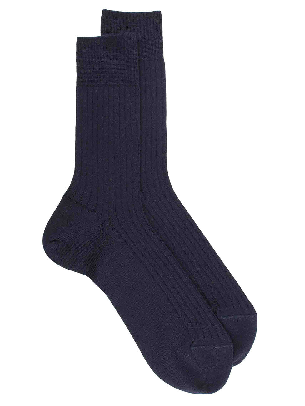 Doré Doré Men's Merino Wool Ribbed Socks