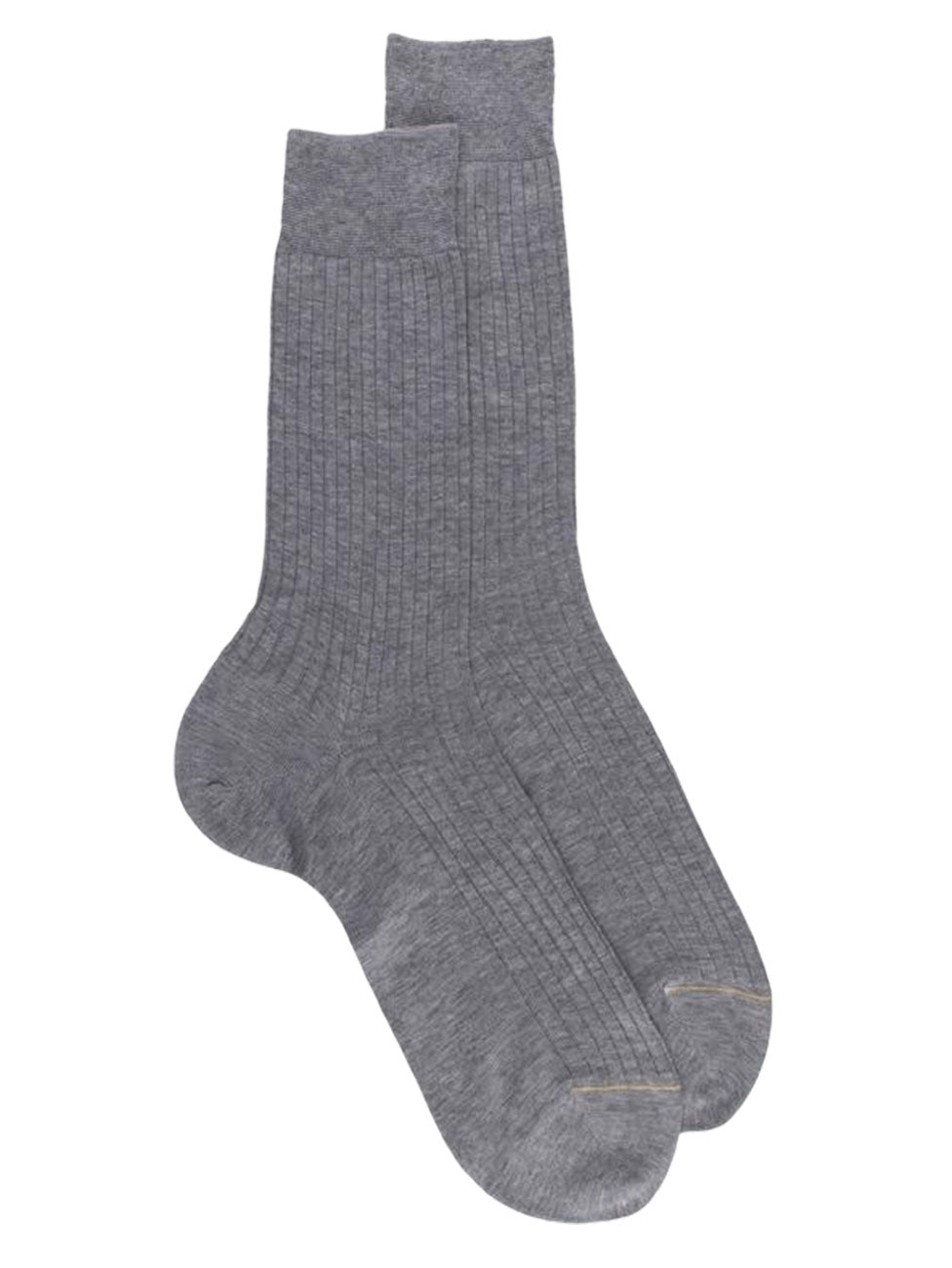 Doré Doré Men's Luxury Fine Cotton Lisle Ribbed Socks