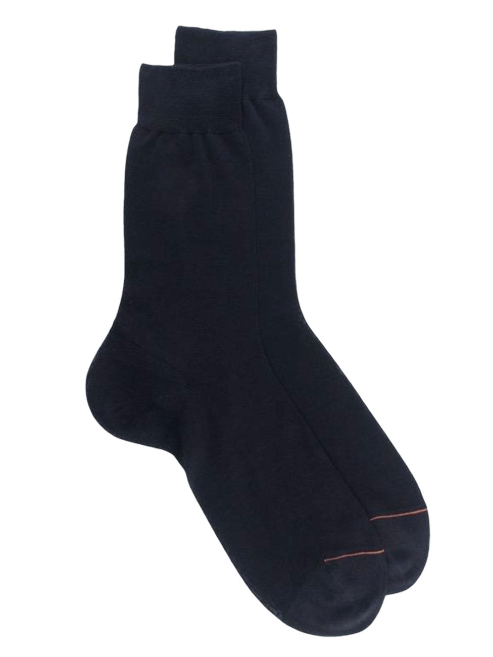 Doré Doré Men's Luxury Fine Cotton Lisle Ribbed Socks