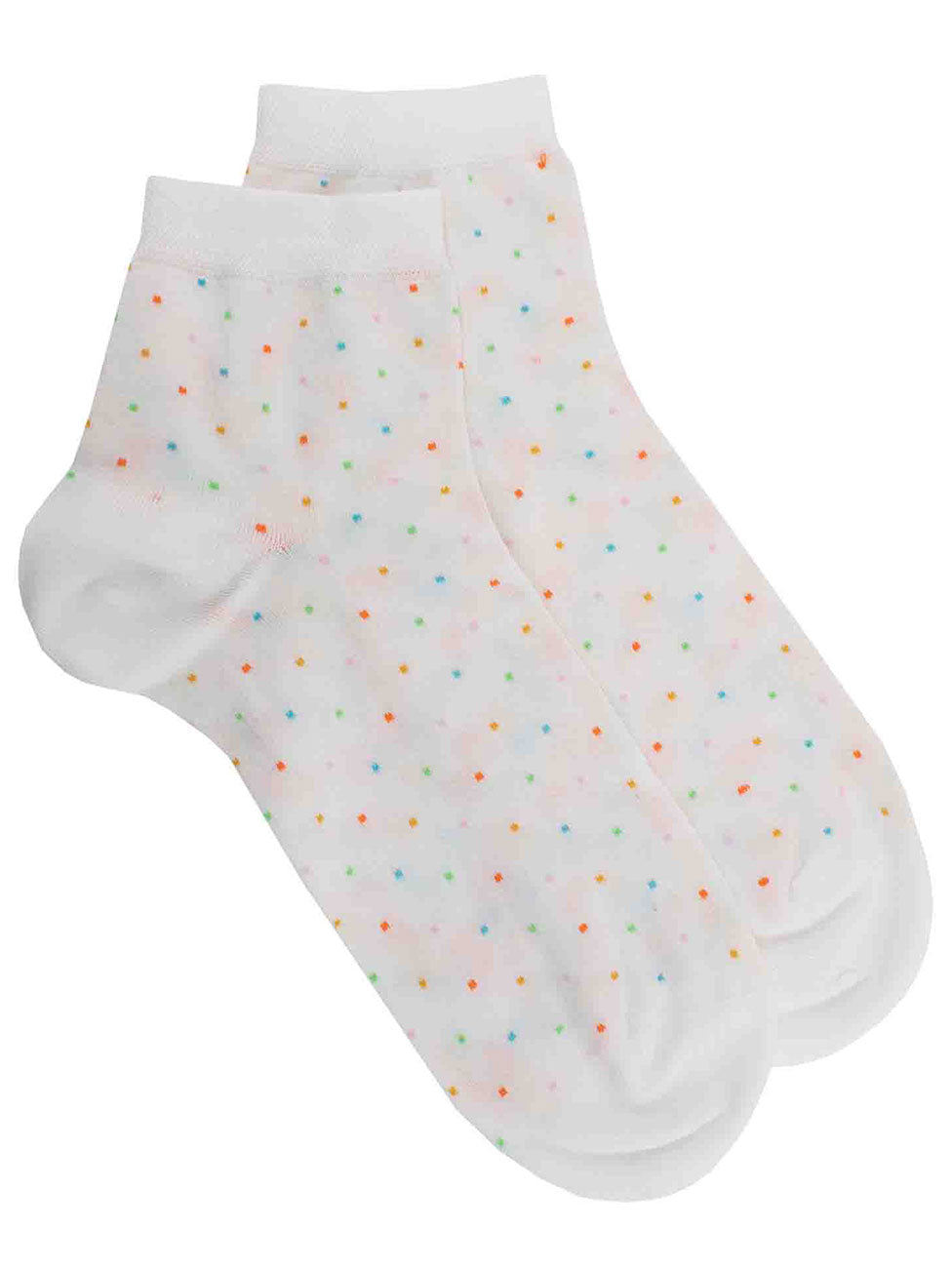 Doré Doré Cotton Socks With Micro Colored Dots